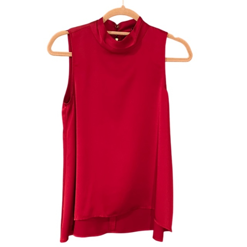 The Limited Vibrant Red‎ Sleeveless Blouse